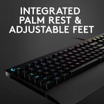  Logitech G G213 Prodigy Gaming Keyboard, RGB Lightsync Backlit Keys, Spill-Resistant, Customizable Keys, Dedicated Multi-Media Keys, Qwerty Us International