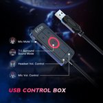  FIFINE Gaming Headset for PC, USB Headset with 7.1 Surround Sound, Detachable Microphone, Control Box, 3.5mm Headphones Jack, Gamer Over-Ear Wired Headset...