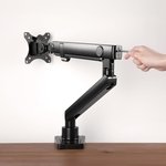  SilverStone Technology ARM13 Single Monitor Arm with Mechanical Spring Design and Versatile Adjustability SST-ARM13