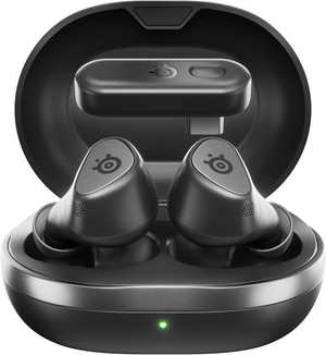 SteelSeries 61680 Wireless Gaming Earphones, Arctis GameBuds ANC Noise Cancelling for PC/PS 5/4/Switch/Smartphones, IP55 Dustproof and Waterproof, Bluetooth.