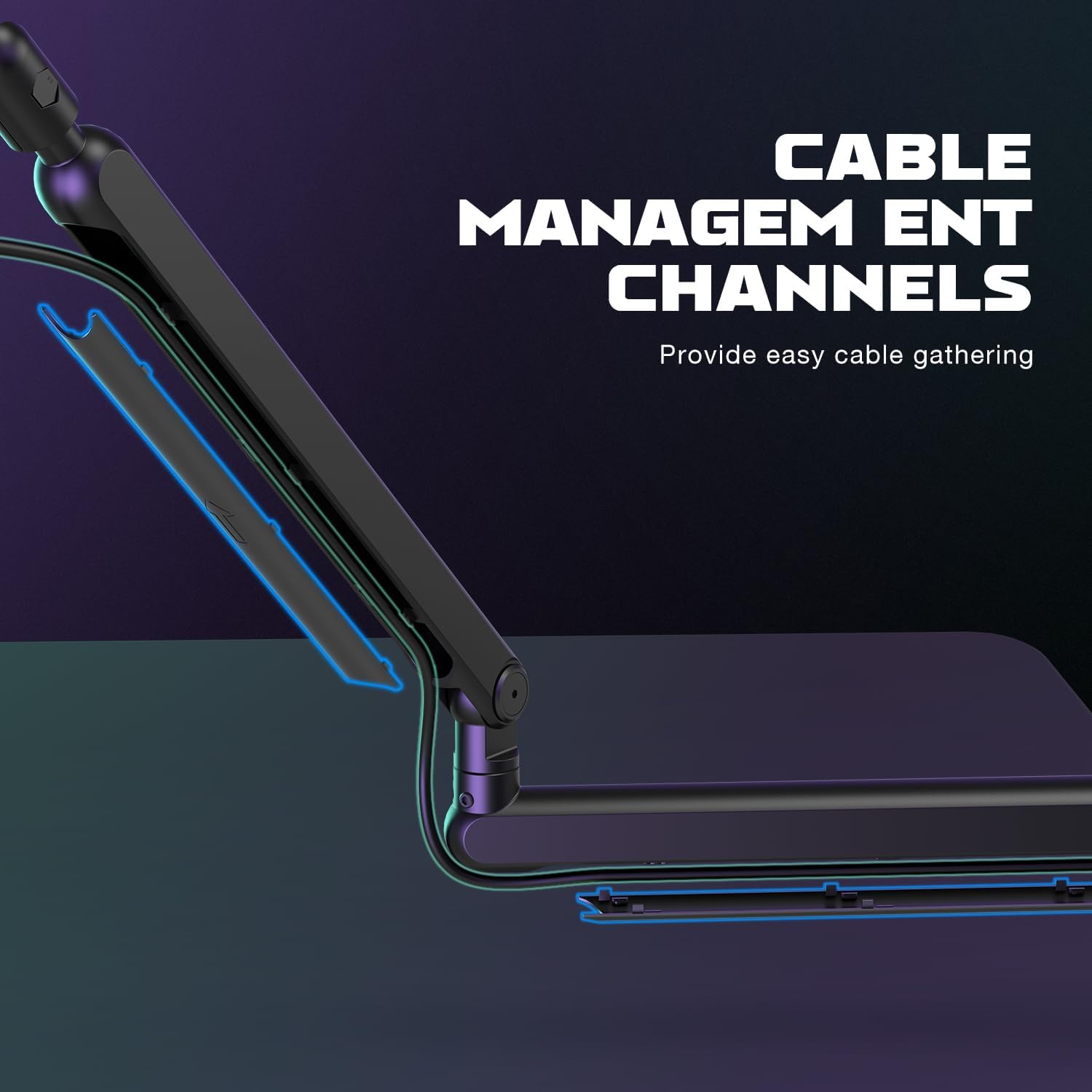  FIFINE Boom Arm Mic Stand, Low Profile Microphone Arm Stand, Podcast Mic Boom Arm with Desk Mount, Cable Channels Management, Metal Boom Arm White for...