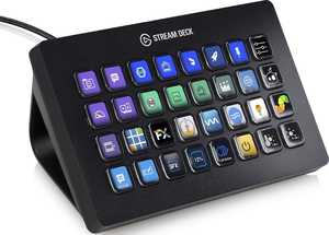 Corsair Elgato Stream Deck XL - Advanced Stream Control with 32 customizable LCD keys, for Windows 10 and macOS 10.13 or later - Black | 10GAT9901