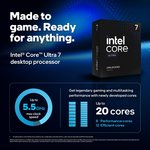  Intel Core Ultra 7 Desktop Processor 265K - 20 cores (8 P-cores + 12 E-cores) up to 5.5 GHz