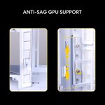 Lian Li O11Vision Compact White-Steel-Tempered Glass ATX Mid Tower Computer Case-Back Connect Support-O11VPW