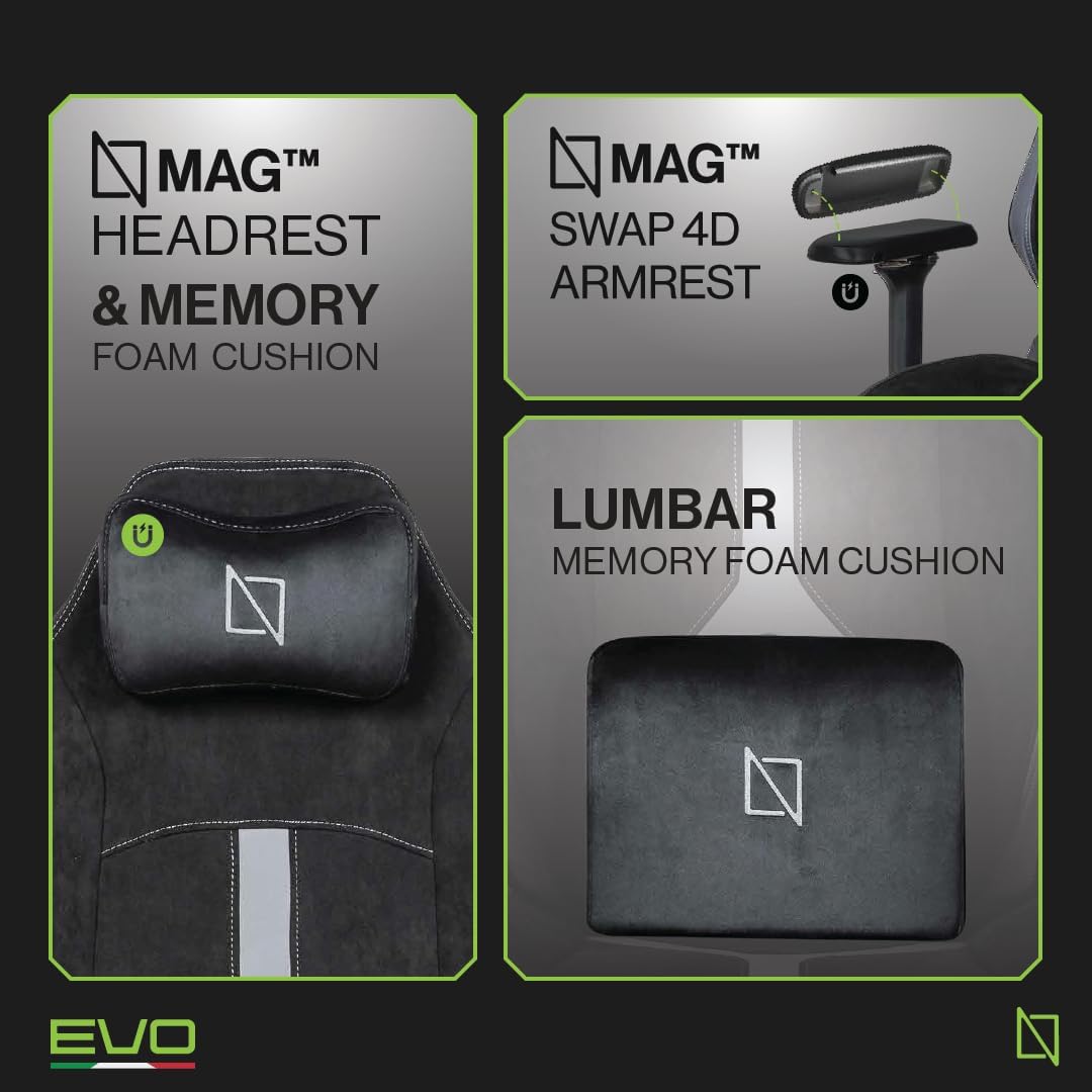 APEX PRO EVO SERIES, High Back Computer Gaming Chair with Magnetic 4D Swappable Armrests, Lumbar Pillow & Magnetic Headrest by NAVO ÙƒØ±Ø³ÙŠ Ø§Ù„Ø£Ù„Ø¹Ø§Ø¨ (EVO