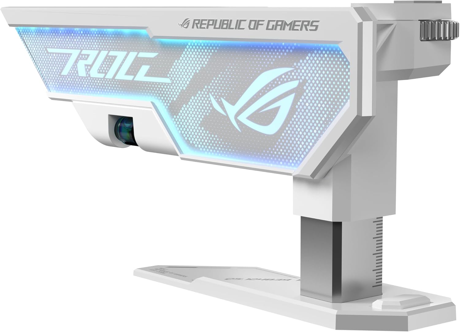  ASUS ROG Herculx Graphics Card Holder White Edition (Tool-Free Design, Included Spirit Level, Solid zinc Alloy, 72-128mm, Aura Sync)