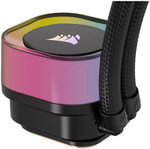 Corsair iCUE LINK H100i 240mm RGB AIO Liquid CPU Cooler, 240mm Radiator with QX120 RGB Fans, Up to 2400 RPM Speed, 63.1 CFM Airflow, Intel 1700 & AMD AM5 Sockets, Black | CW-9061001-WW