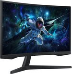 Samsung Odyssey G5 G55C Curved Monitor, 27" QHD VA Display, 165Hz Refresh Rate, 1ms (MPRT) Response Time, 1000R Curvature, AMD FreeSync Technology, Black | LS27CG552EMXUE