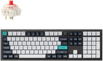 Keychron Q6 Max QMK/VIA Wireless Mechanical Keyboard, Gateron Jupiter Red Switches, Fully Assembled Knob, Tri-Mode Connectivity (2.4GHz, BT, Wired), English-Arabic Layout, Carbon Black | Q6M-M1-AR