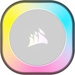 CORSAIR iCUE LINK H150i RGB AIO Liquid CPU Cooler, 360mm Radiator with 120mm QX120 RGB Fans Up to 2400 RPM Speed, 63.1 CFM Airflow, Intel 1700 & AMD AM5 Sockets, White | CW-9061006-WW