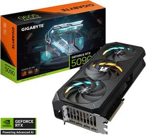 Gigabyte GeForce RTX 5090 GAMING OC Graphics Card, 32GB GDDR7 512-Bit Memory, 2550 MHz Core Clock, 28 Gbps Memory Clock, 21760 CUDA Cores, PCI-Express 5.0 | GV-N5090GAMING OC-32GD