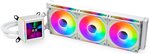 Lian Li Galahad II LCD 360 AIO CPU Liquid Cooler with 120mm SL Infinity Fans, 2.88â€ IPS LCD Screen, Asetek 8th Gen 3600 rpm Pump, Up to 2450 RPM Fan Speed, 79.9 CFM Airflow, White | GA2ALCD36INW