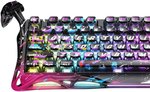 GravaStar Mercury V75 Pro Gaming Keyboard, Special Edition, 75% Layout, Jade Gaming Switch, 8kHz Polling Rate, Semi-Aluminum Construction, Dynamic Rapid Trigger, Neon Graffiti | V75 Pro
