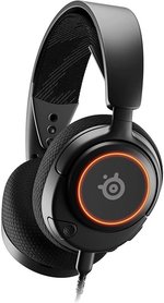  SteelSeries Arctis Nova 3 Multi-System Gaming Headset, Hi-Fi Drivers, 360Â° Spatial Audio, RGB Lights, AirWeave Memory Foam Earcups, Lightweight, ClearCast Gen 2 Mic, For PC/PS5/PS4, Black | 61631