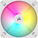CORSAIR iCUE AR120 Digital RGB 120mm PWM Fan, Up to 1850 PM Speed, Up to 59 CFM Airflow, Low Noise, High Performance, 3-pin ARGB Adapter, PWM Control, White - Triple Pack | CO-9050169-WW