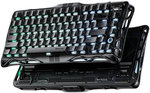 GravaStar Mercury V75- HE Gaming Keyboard, 75% Layout, Jade Pro Switch, 8kHz Polling Rate, Semi-Aluminum Construction, Dynamic Rapid Trigger, Stealth Black | V75- HE