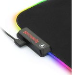 Redragon P033 Suzaku RGB LED Gaming Extended Mousepad, 800x300x4mm Dimensions, Soft Waterproof Surface, MMO Pixel Perfect Accuracy, Nonslip Base, Black | P033