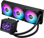 ASUS ROG Ryujin III 360 aRGB Extreme Liquid CPU Cooler, 360mm Radiator, 120mm ROG Magnetic Daisy-Chainable Fan, 89.73 CFM Airflow, 2800 RPM Speed, 3.5" LCD Display, Black | 90RC0131-M0EAY0