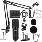 Twisted Minds W104 Professional Gaming USB Condenser Microphone, Uni-Directional Polar Pattern, 1.8m Cable Length, Black | TM-W104