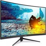 Philips Momentum 322M8CP Gaming Curved Monitor, 32" FHD VA LCD Display, 240Hz Refresh Rate, 0.5ms (MPRT) Response Time, AMD FreeSync Premium Technology, 16.7m Display Colors, Black | 322M8CP/69