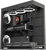 HAVN HS 420 E-ATX Mid Tower VGPU Edition Computer Case, Up To 420mm Radiators, 11x Fan Support, SGCC Sheet Metal, Tempered Glass, ABS, Zinc Alloy, NdFeB Magnets, Black | HVN-CA-HS420-08