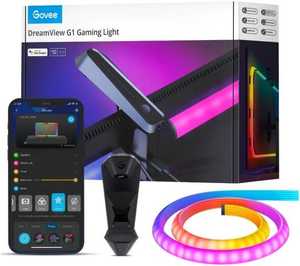 Govee Dream View G1 Pro Gaming Light, Compatible With 24''-29'' Monitor, 4 Specialized Game Modes, Two-Way Audio Visualizer, Music Sync & 42 Scene Modes, RGBIC Colors| B604B211