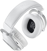 Logitech Pro X 2 Lightspeed Wireless Gaming Headset, 50mm Graphene Driver, Neodymium Magnet, Carioid Pickup Pattern, 2.4 GHz Lightspeed Bluetooth Connection Type, White | 981-001269