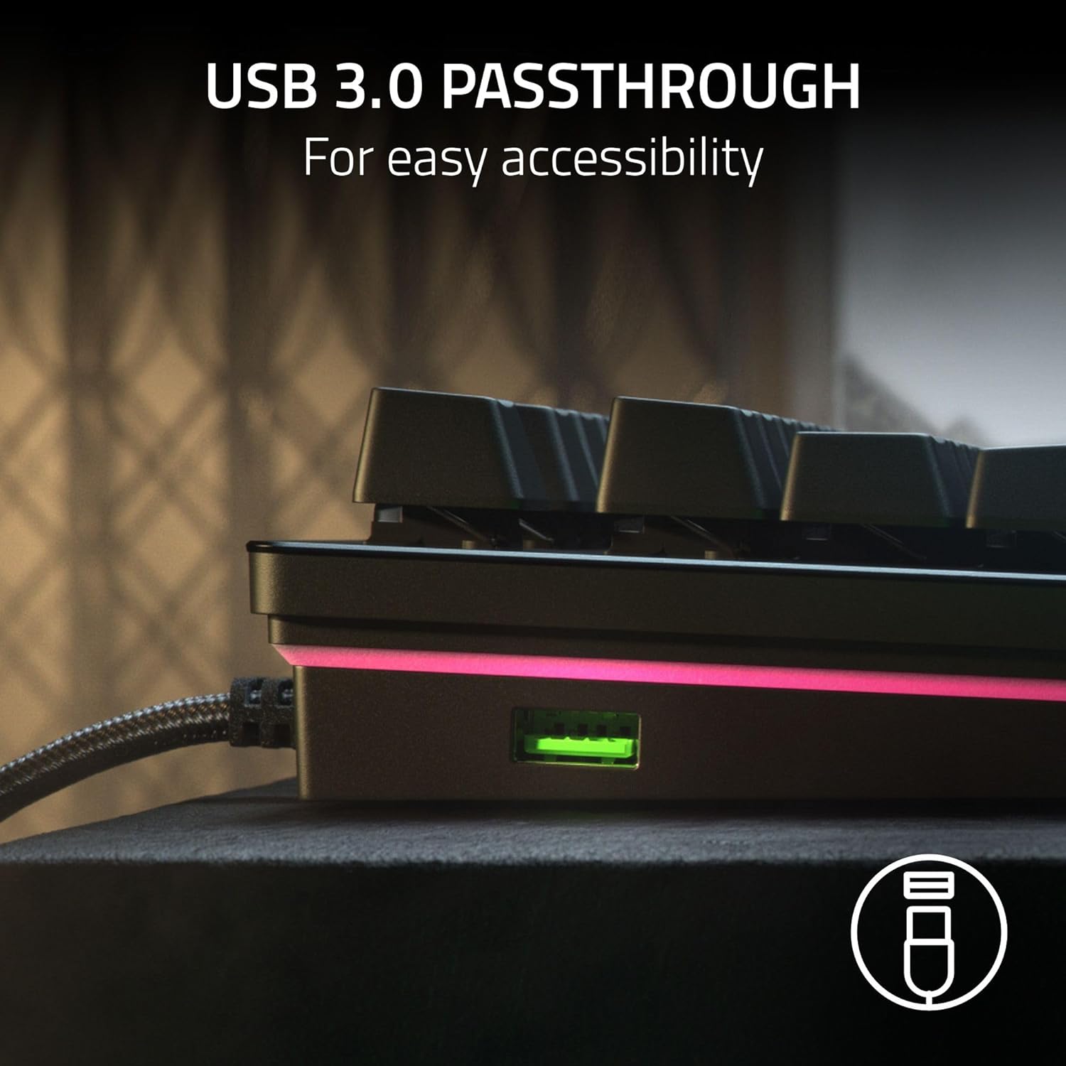  Razer Huntsman V2 Analog Gaming Keyboard: Razer Analog Optical Switches - Chroma RGB Lighting - Magnetic Plush Wrist Rest - Dedicated Media Keys & Dial