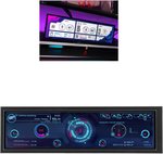 Bewinner 8.8 Inch IPS USB Mini Screen, 1920x480 IPS LCD Screen Temperature Monitor for Aida64 PC CPU Monitor GPU Fan Speed Computer Temperature Memory Sub Display Cars LiveDash DIY Kits