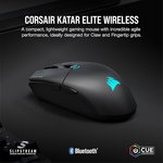 CORSAIR KATAR Elite Wireless Gaming Mouse Black 26000 DPI Op