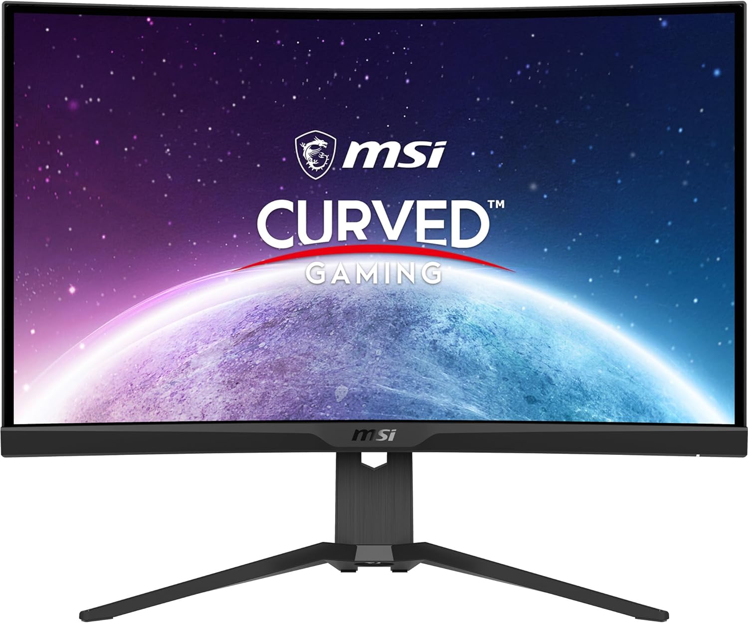MSI MAG275CQRF QD, 27" Gaming Monitor, 2560 x 1440 (QHD) Rapid VA with Quantum Dot, 1 ms, 170Hz, FreeSync Premium, HDR Ready, 1000R, HDMI, DisplayPort
