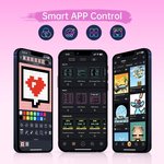 Gaming Digital Clock with Smart App-Controlled, Support Weather Forecast, Stock Market/Exchange Rate, Social Media, Pixel Art.