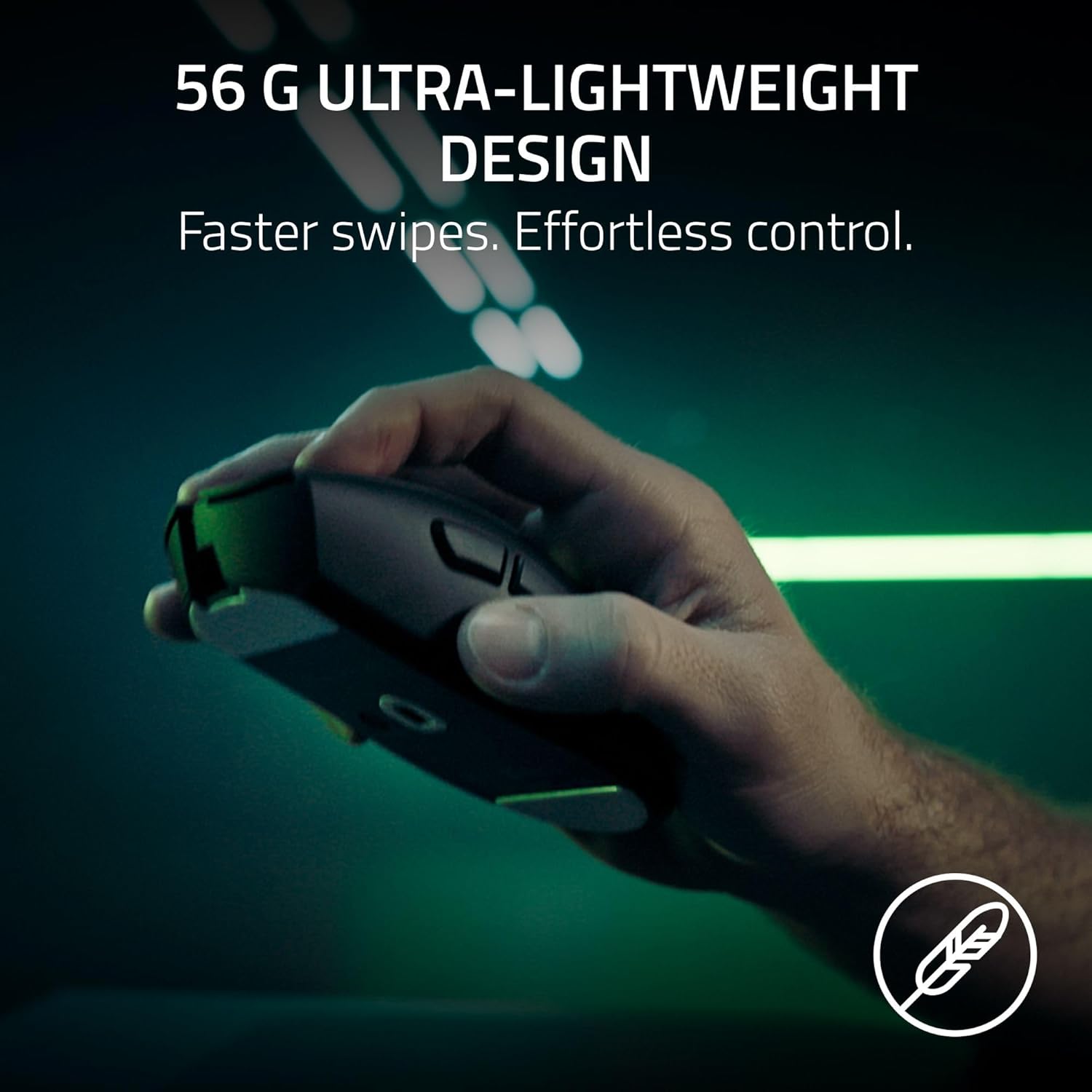  Razer DeathAdder V4 Pro Wireless Gaming Mouse: 56g Lightweight - HyperSpeed Wireless Gen-2 - Optical Scroll Wheel - Optical Switches Gen-4 - Focus Pro 45K