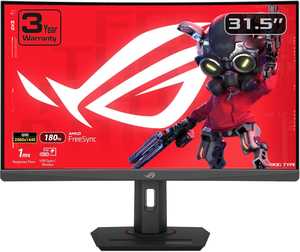  ASUS ROG Strix 32â€ 1440P USB-C Curved HDR Gaming Monitor (XG32WCS) - QHD, 180Hz, 1ms, Fast VA, Extreme Low Motion Blur Sync, FreeSync, DisplayWidget, Tripod...