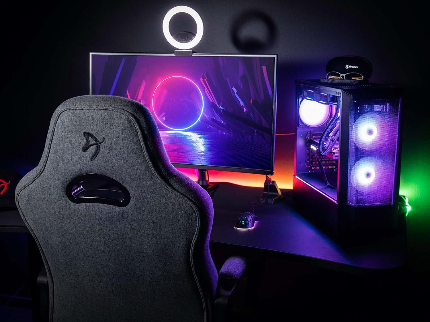  AROZZI Gaming Chair Enzo Woven Fabric Black