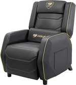 COUGAR Ranger Pro Royal Gaming Sofa, Steel-Frame, Breathable Pvc Leather, With Lumbar Pillow, 157Â° Recliner System, 160Kg Weight Capacity- Black