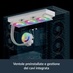 ARCTIC Liquid Freezer III Pro 360 A-RGB (White) - AIO CPU Cooler, 3 x 120 mm Water Cooling, 38 mm Radiator, PWM Pump, VRM Fan, AMD AM5/AM4, Intel...