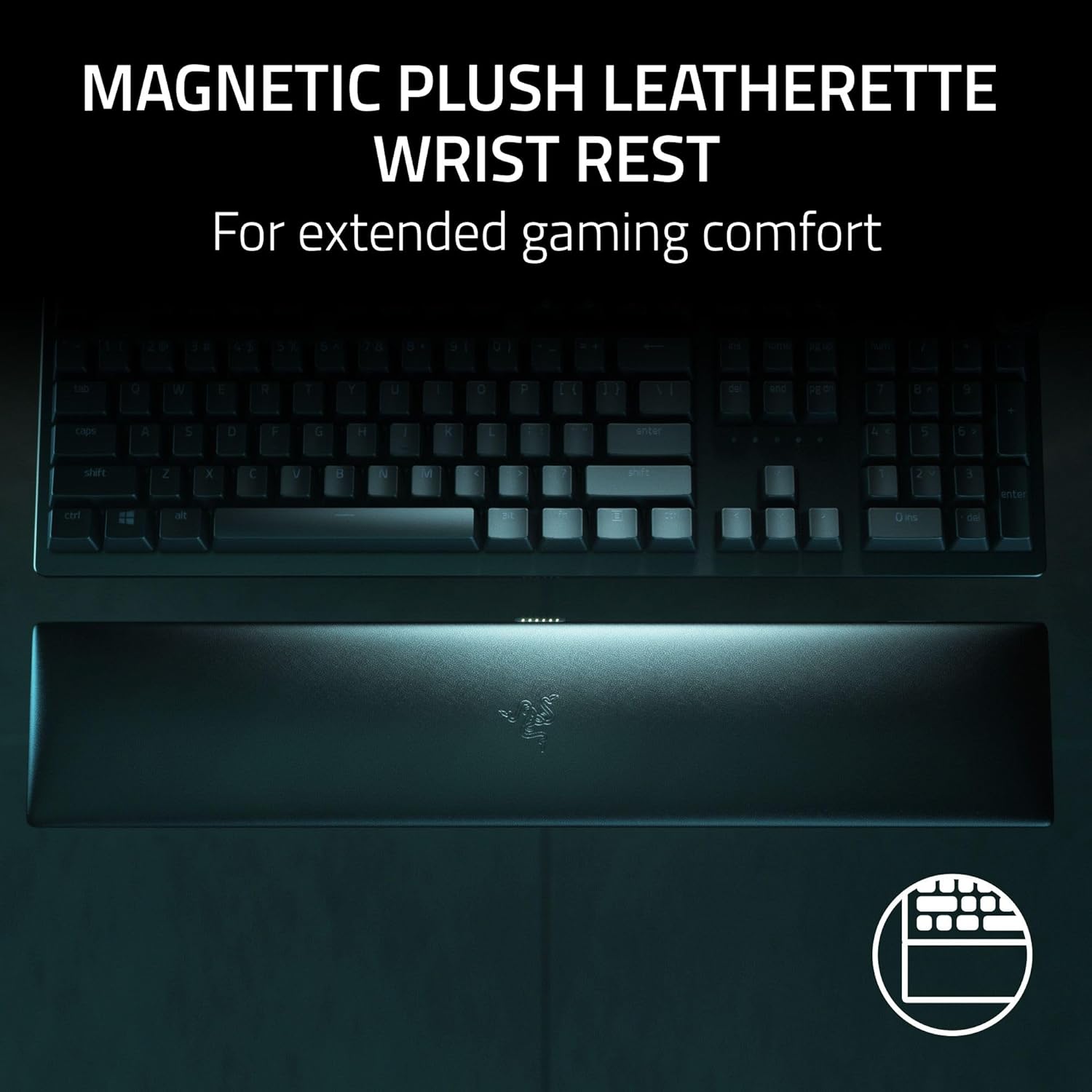  Razer Huntsman V2 Analog Gaming Keyboard: Razer Analog Optical Switches - Chroma RGB Lighting - Magnetic Plush Wrist Rest - Dedicated Media Keys & Dial