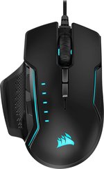 CORSAIR GLAIVE RGB PRO, Comfort FPS/MOBA 18000 DPI, Optical