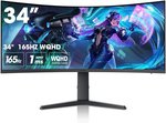  KOORUI 27 inch Gaming Monitor - WQHD (2560x1440) Computer Monitor, 240Hz, 1ms, Extreme Low Motion Blur, Adaptive Sync, HDR400, HDMI DisplayPort 2K Monitor,...