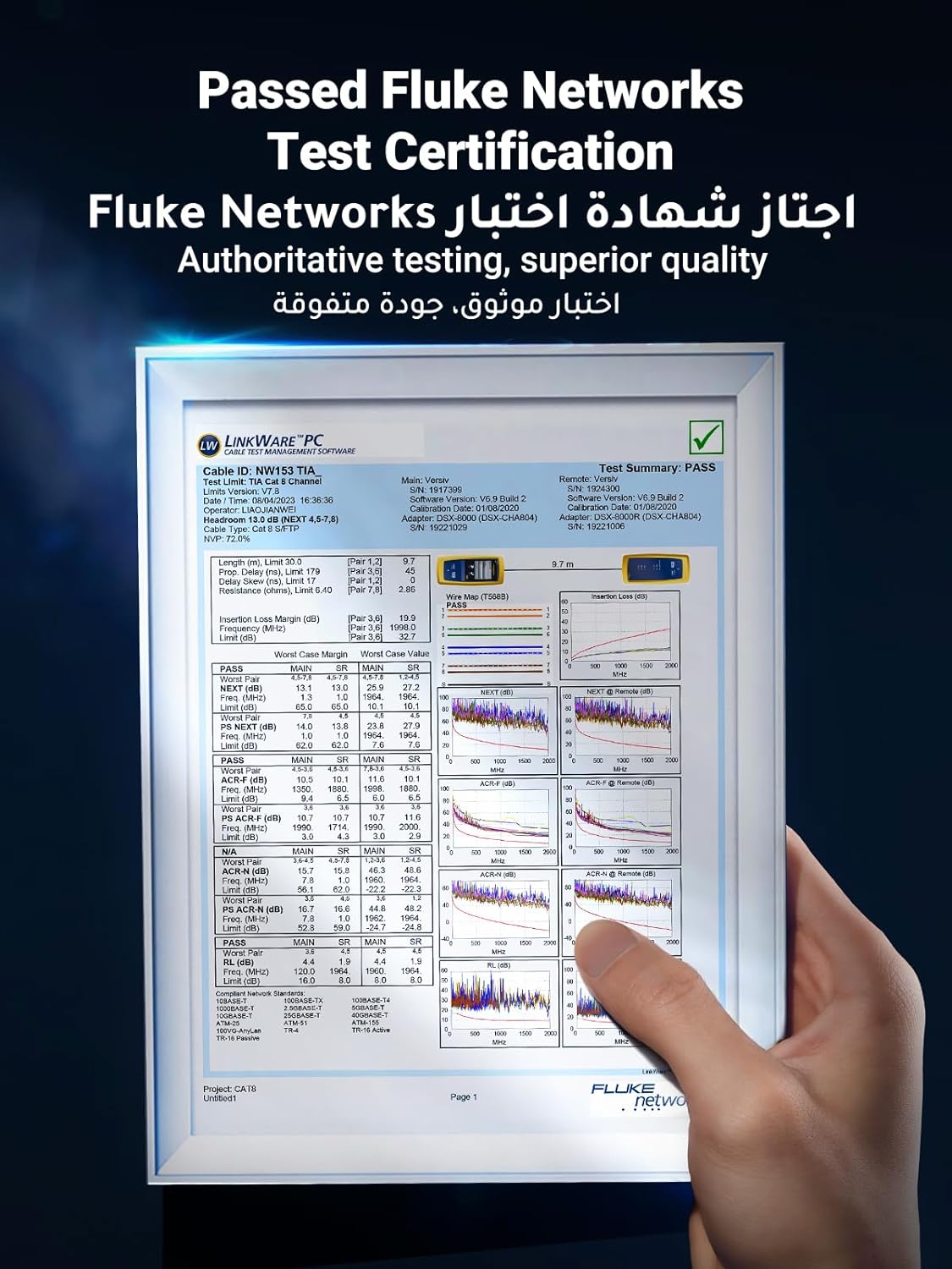  UGREEN Ethernet Cable 5M Cat 8 Gigabit Network Cable High-Speed 40Gbps 2000MHz RJ45 Internet Cable Braided Double Shielded Ethernet Cable Compatible with...