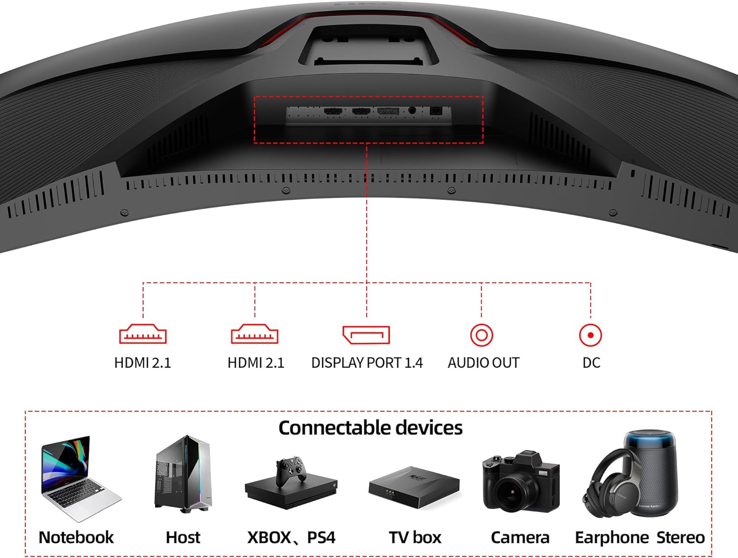  KOORUI 27 inch Gaming Monitor - WQHD (2560x1440) Computer Monitor, 240Hz, 1ms, Extreme Low Motion Blur, Adaptive Sync, HDR400, HDMI DisplayPort 2K Monitor,...