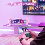 Gaming Digital Clock with Smart App-Controlled, Support Weather Forecast, Stock Market/Exchange Rate, Social Media, Pixel Art.