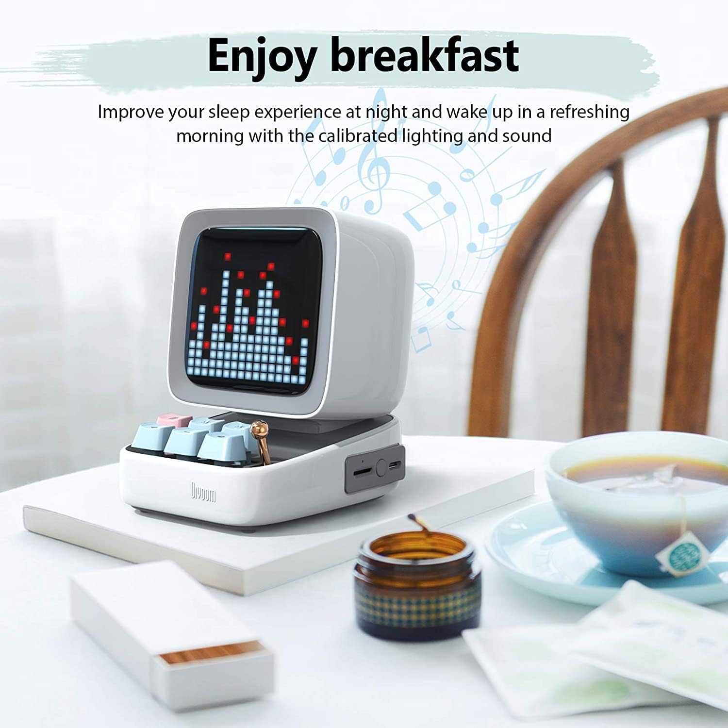  Divoom Ditoo Pro Bluetooth Mini Speaker - White