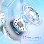  FIFINE Gaming Headset for PC, USB Headset with 7.1 Surround Sound, Detachable Microphone, Control Box, 3.5mm Headphones Jack, Gamer Over-Ear Wired Headset..