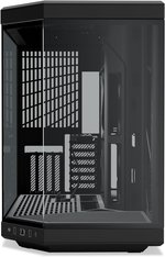  HYTE Y70 Upgraded Modern Aesthetic Dual Chamber Panoramic Tempered Glass Mid-Tower ATX Computer Gaming Case with PCIE 4.0 Riser Cable Included, Black