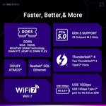 ASUS ROG Strix Z890-E Gaming WiFi IntelÂ® Z890 LGA 1851 ATX Motherboard, Advanced AI PC-Ready, 18+2+1+2 Stages, DDR5, WiFi 7, 7X M.2, Thunderboltâ„¢ 4, USB...