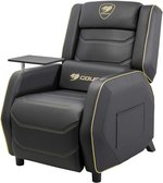 COUGAR Ranger Pro Royal Gaming Sofa, Steel-Frame, Breathable Pvc Leather, With Lumbar Pillow, 157Â° Recliner System, 160Kg Weight Capacity- Black