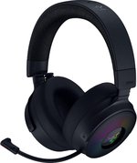 Razer Kraken V4 Pro Wireless Gaming Headset: OLED Control Hub - HD Haptics - 2.4GHz Wireless - Bluetooth - USB - 3.5 mm - Super Wideband Mic - For PC, Mac,
