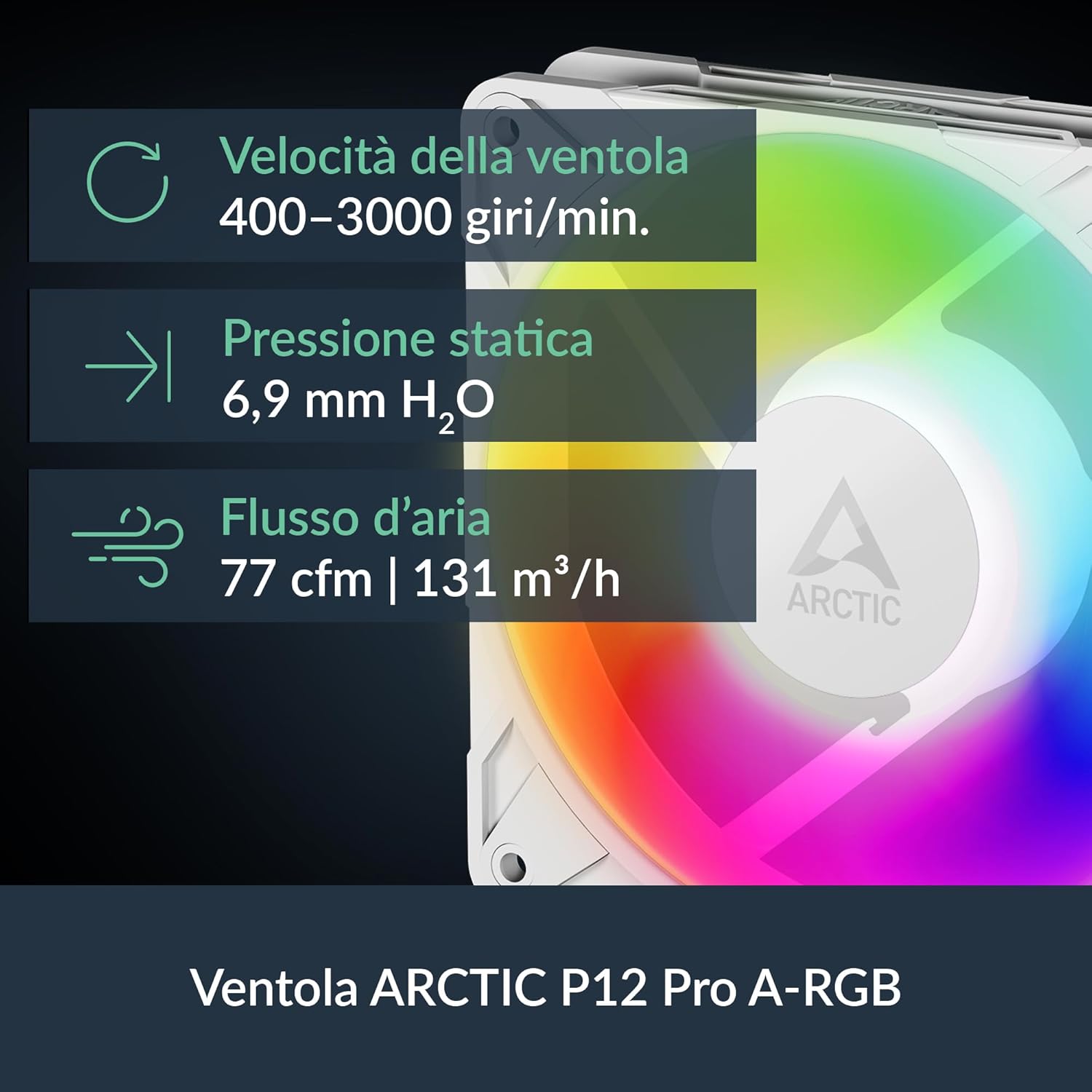 ARCTIC Liquid Freezer III Pro 360 A-RGB (White) - AIO CPU Cooler, 3 x 120 mm Water Cooling, 38 mm Radiator, PWM Pump, VRM Fan, AMD AM5/AM4, Intel...